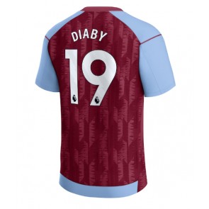 Aston Villa Moussa Diaby #19 Domaci Dres 2023-24 Kratak Rukavima